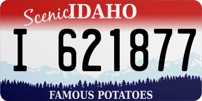 ID license plate I621877