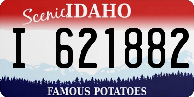 ID license plate I621882