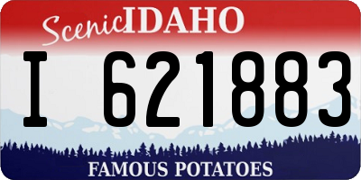 ID license plate I621883