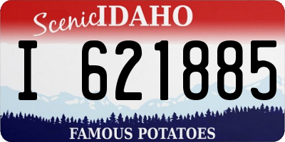 ID license plate I621885