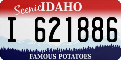 ID license plate I621886
