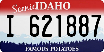 ID license plate I621887