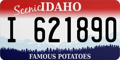 ID license plate I621890