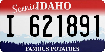 ID license plate I621891