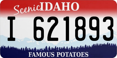 ID license plate I621893