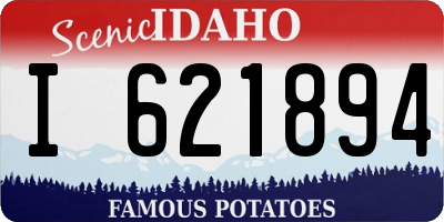 ID license plate I621894