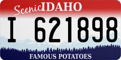 ID license plate I621898
