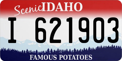ID license plate I621903