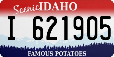 ID license plate I621905