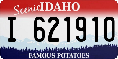 ID license plate I621910