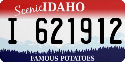 ID license plate I621912