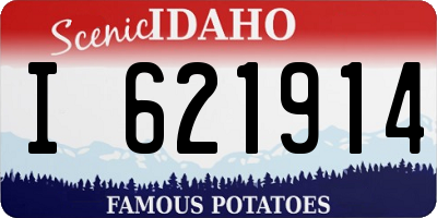ID license plate I621914