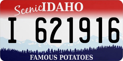 ID license plate I621916