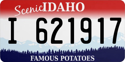 ID license plate I621917