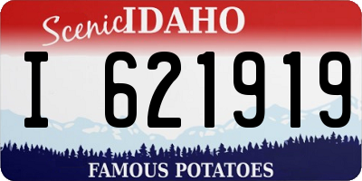 ID license plate I621919