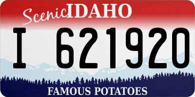 ID license plate I621920