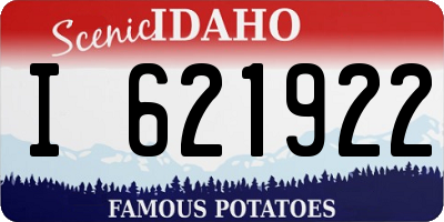ID license plate I621922