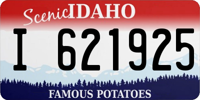 ID license plate I621925