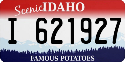 ID license plate I621927