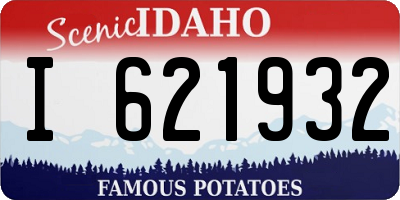 ID license plate I621932