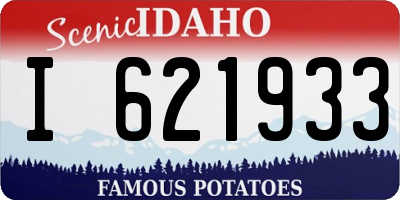 ID license plate I621933