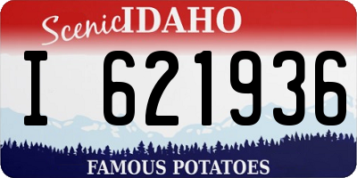 ID license plate I621936