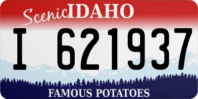 ID license plate I621937