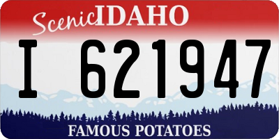 ID license plate I621947