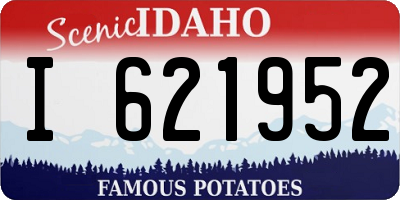 ID license plate I621952