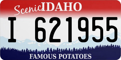 ID license plate I621955