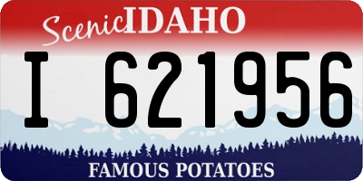 ID license plate I621956
