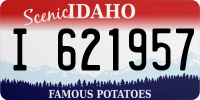 ID license plate I621957