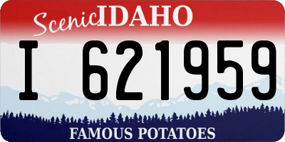 ID license plate I621959