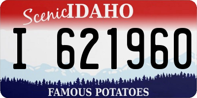 ID license plate I621960