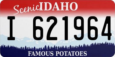ID license plate I621964