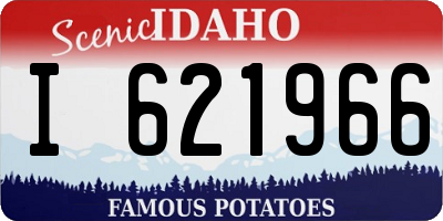 ID license plate I621966