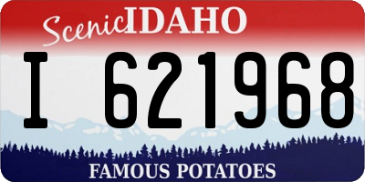 ID license plate I621968