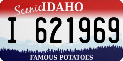 ID license plate I621969