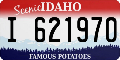 ID license plate I621970