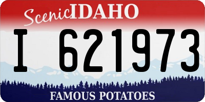 ID license plate I621973