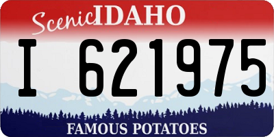 ID license plate I621975