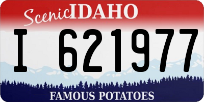 ID license plate I621977
