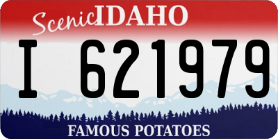 ID license plate I621979