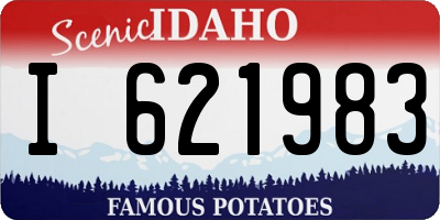 ID license plate I621983