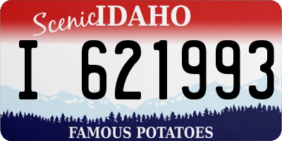 ID license plate I621993