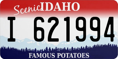 ID license plate I621994