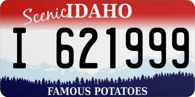 ID license plate I621999