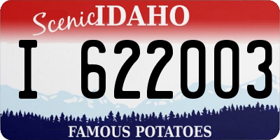 ID license plate I622003