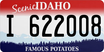 ID license plate I622008