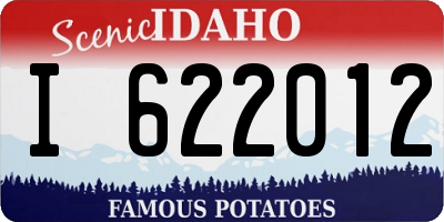 ID license plate I622012